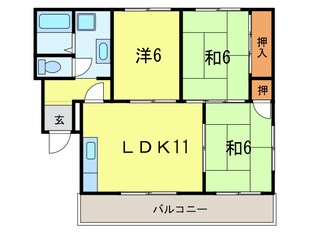 レッドサンイケヤⅡの物件間取画像